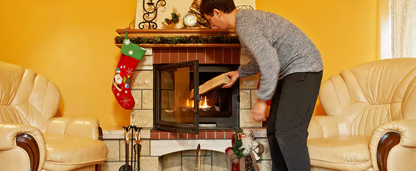 Rusted Metal Fireplace Restoration in Frankfort, Kentucky